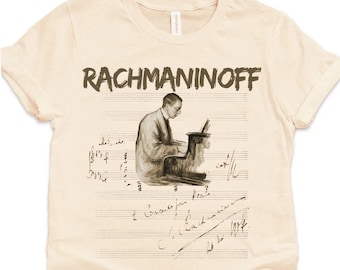 Rachmaninoff Shirt & Sweatshirt Sergei Rachmaninoff Gift Pianist Musician Gift Music Teacher Composer Conductor Classical Music Lover Gift