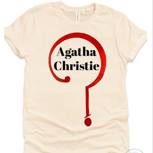 Agatha Christie Sweatshirt or Shirt Mystery Lover Gift Agatha Christie Gift Poirot Miss Marple Crime Fiction Reader Gift Detective Story