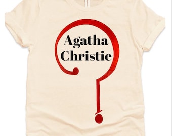 Agatha Christie Sweatshirt oder Shirt Geheimnis Liebhaber Geschenk Agatha Christie Geschenk Poirot Miss Marple Krimi Leser Geschenk Detektiv Geschichte