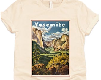 Yosemite National Park Vintage Poster Shirt, Yosemite Shirt, Yosemite Traveler Gift, Nature Lover Gift, California Retro Family Trip Tee