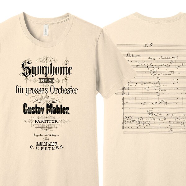 Sweat chemise Mahler Symphony 5, cadeau Gustav Mahler, cadeau musique classique, 3e mouvement, cadeau Adagietto, musicien, mélomane, compositeur, cadeau