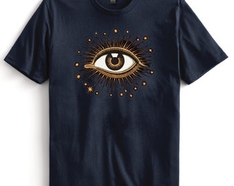 Drittes Auge Shirt, alles sehendes Auge Geschenk, Vintage Retro spiritueller Schutz Tee, Yoga Geschenk, himmlisch, Boho, mystisch beste Freundin Geschenk