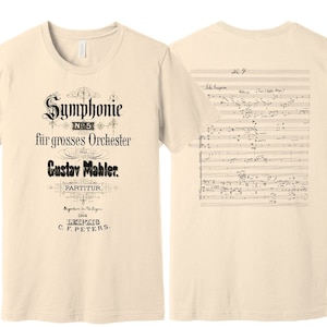 Mahler Symphony 5 Shirt Sweatshirt Gustav Mahler Gift Classical Music Gift 3rd Movement Adagietto Musician Gift Music Lover Composer Gift