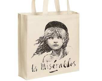 Les Miserables Tote Heavy Duty Canvas Tote Victor Hugo Literary Gift Book Lover Gift Cosette Les Mis Musical Theater Gift Broadway Gift