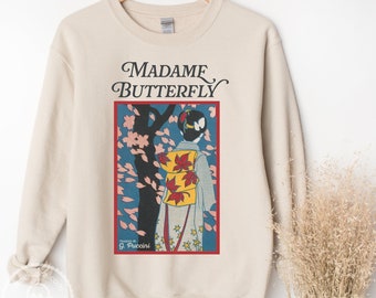 Madame Butterfly Shirt and Sweatshirt Puccini Gift Cio Cio San Opera Music Fan, Singer Classical Music Teacher Gift Un Bel Dì Vedremo Aria