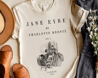 Jane Eyre Shirt, Charlotte Bronte Shirt, Jane Eyre T-shirt, Jane Eyre Gift, Book Lover Gift, Literary Gift, Bookish Gift, Jane Eyre V-Neck