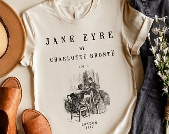 Jane Eyre Shirt, Charlotte Bronte Shirt, Jane Eyre T-shirt, Jane Eyre Gift, Book Lover Gift, Literary Gift, Bookish Gift, Jane Eyre V-Neck