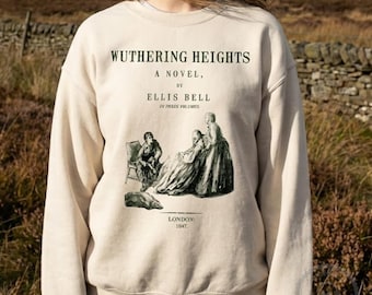 Sudadera Cumbres Borrascosas, sudadera de Emily Brontë, regalo de Emily Brontë, regalo literario, jersey de manga larga de Heathcliff