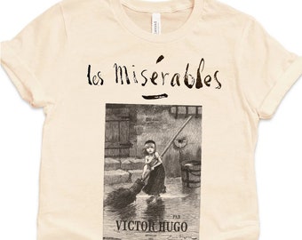 Les Miserables Shirt, Victor Hugo Tee, Literary T-shirt, French Gift, Book Lover Gift, Les Mis Musical Gift, Classic Book Literary Gift