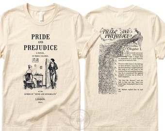Pride and Prejudice Shirt, Jane Austen Tee, Jane Austen Gift Pride and Prejudice Gift Pemberley T-Shirt V-neck Literary Gift Bookish Gift