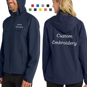 Chaqueta impermeable personalizada de la Autoridad Portuaria Torrent, con monograma del logotipo de Rain Company, color brillante, resistente al viento, J333 L333 TLJ333