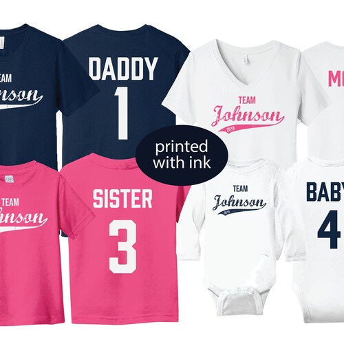 Family team t shirts Clearance