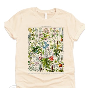Camisa de plantas medicinais, camisa de herbologia, presente de amante de plantas, camisa de jardinagem botânica camisa de nome de erva camiseta botânica herbalista natureza camiseta