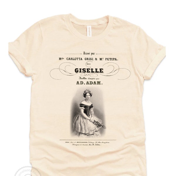 Giselle Shirt, Giselle Sweatshirt Giselle Ballet Shirt Giselle by A. Adam Ballet Gift Dancer Gift Ballet Lover Gift Classical Musician Gift