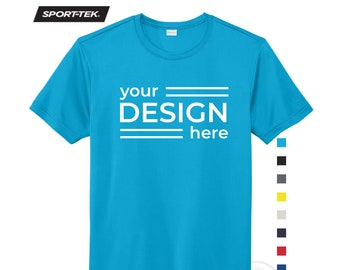 Custom Performance Shirt Printed with Ink Sport-Tek PosiCharge Re-Compete Tee Unlimited Ink Colors Team Uniform Sports Logo Tee Adult Youth