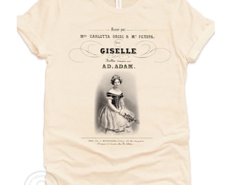 Giselle Shirt, Giselle Sweatshirt Giselle Ballet Shirt Giselle by A. Adam Ballet Gift Dancer Gift Ballet Lover Gift Classical Musician Gift