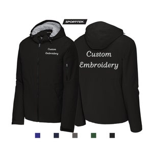 Customized Sport-Tek Insulated Waterproof Hooded Full-Zip Jacket Embroidery Monogrammed Team Uniform Embroidered Youth Adult Sports JST56 image 1