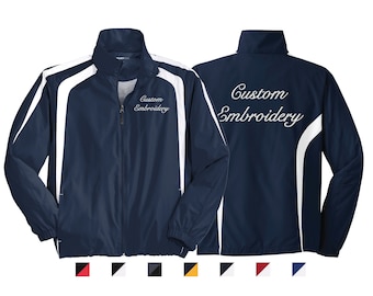 Customized Sport-tek Full-zip Jacket, Monogrammed Warm-up Customized Sport-tek Full-zip Jacket, Monogrammed Warm-up