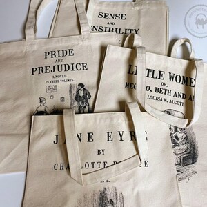 Jane Eyre Tote, Heavy Duty Tote, Charlotte Bronte Tote, Jane Eyre Sturdy Book Bag, Jane Eyre Gift, Book Lover Gift, Bookish Gift Bronte Gift image 10