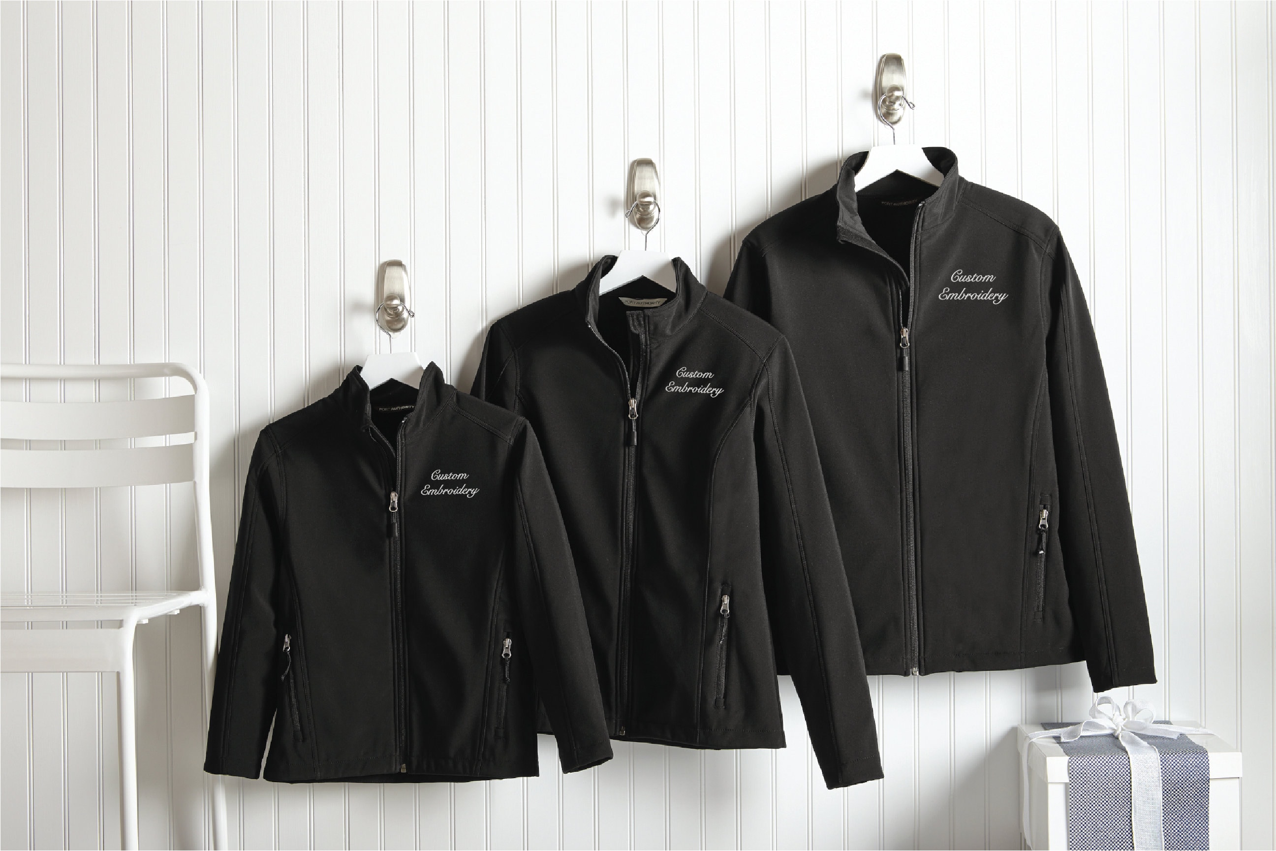 Custom Embroidered Soft Shell Full-zip Jacket, Monogrammed