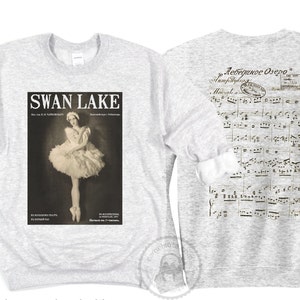 Swan Lake Shirt and Sweatshirt Swan Lake Ballet Gift Swan Lake Sweatshirt Dancer Gift Romantic Ballet Lover Gift Classical Music Tchaikovsky image 7