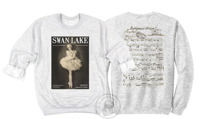 Swan Lake Shirt and Sweatshirt Swan Lake Ballet Gift Swan Lake Sweatshirt Dancer Gift Romantic Ballet Lover Gift Classical Music Tchaikovsky image 7