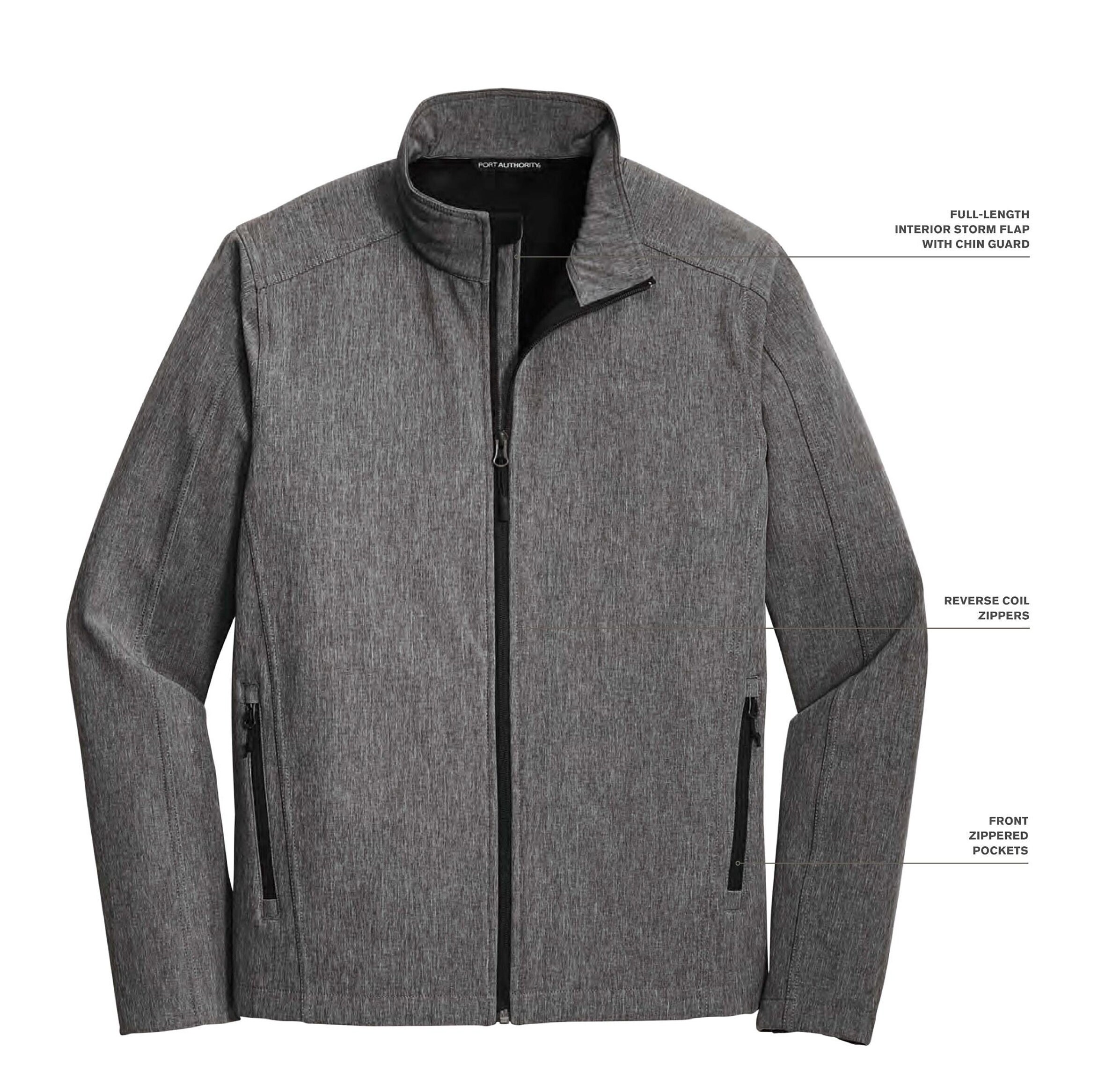 Custom Embroidered Soft Shell Full-zip Jacket, Monogrammed