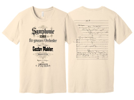 Mahler Symphony 5 Shirt Sweatshirt Gustav Mahler Gift Classical Music Gift 3rd Movement Adagietto Musician Gift Music Lover Composer Gift