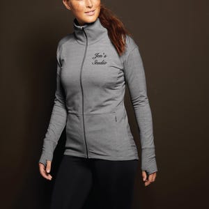 Custom Embroidered Sport-Tek Sport-Wick Flex Fleece Full-Zip Monogrammed Athleasure Personalized Workout Gear Moisture Wick ST560 LST560
