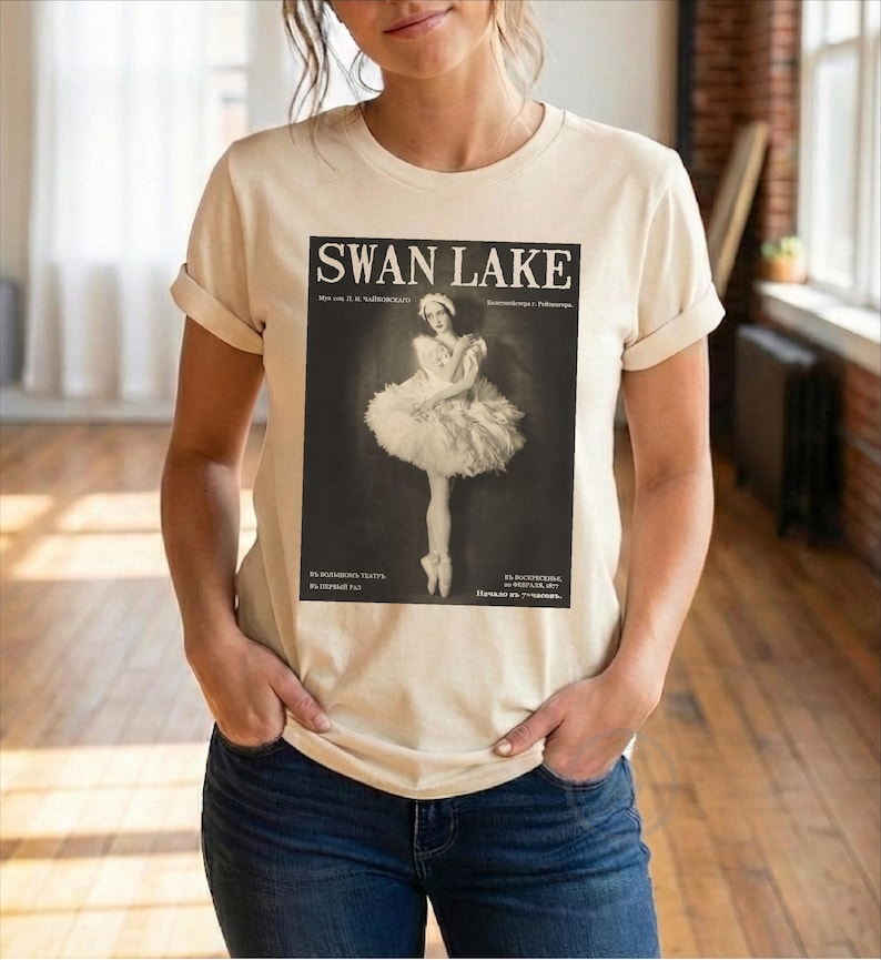 Swan Lake Shirt and Sweatshirt Swan Lake Ballet Gift Swan Lake Sweatshirt Dancer Gift Romantic Ballet Lover Gift Classical Music Tchaikovsky image 7