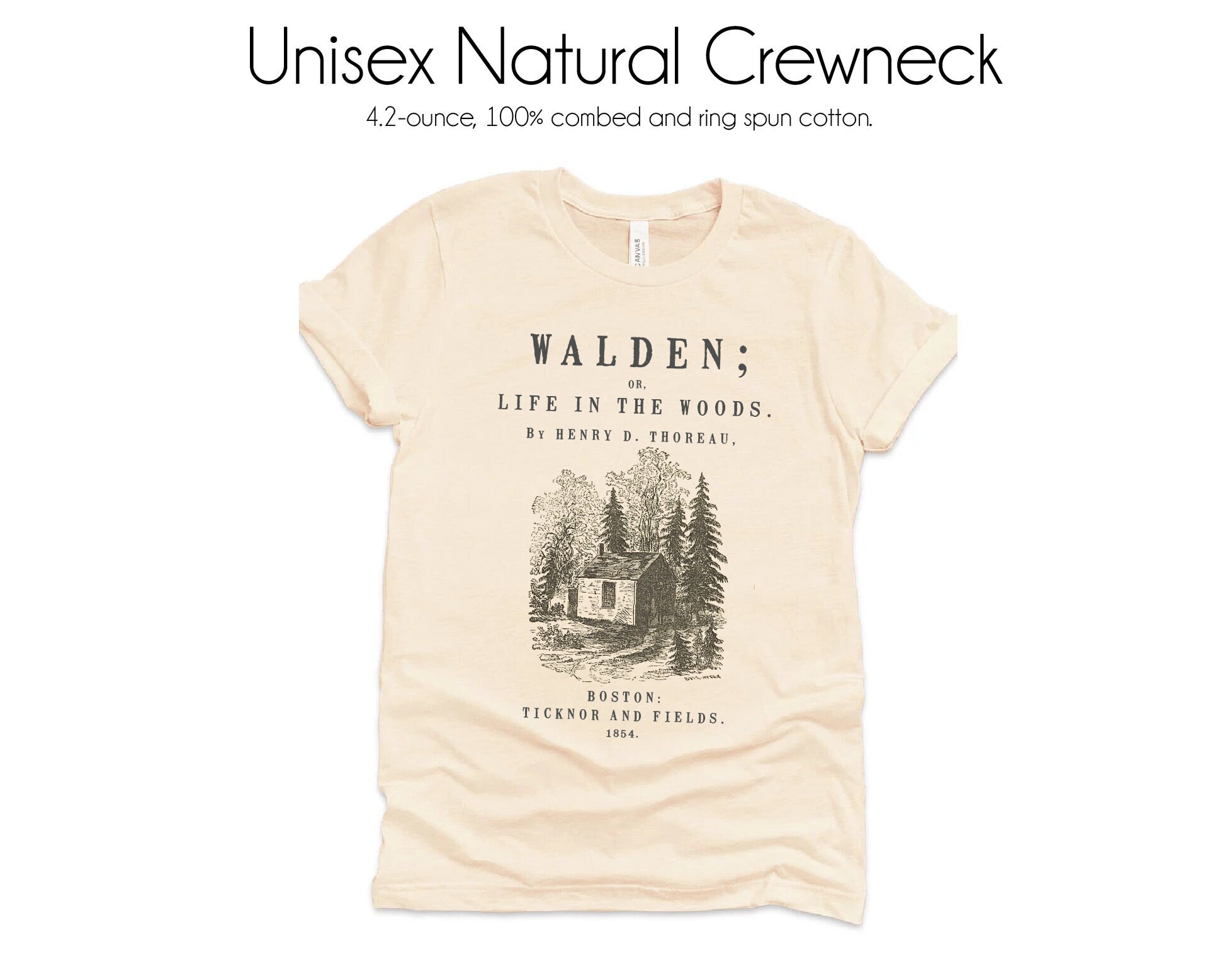 Women's T-Shirts [Out of Print] Henry David Thoreau / Walden Scoop Tee (Vintage ) (Womens) il_fullxfull.6212963605_b2di.jpg