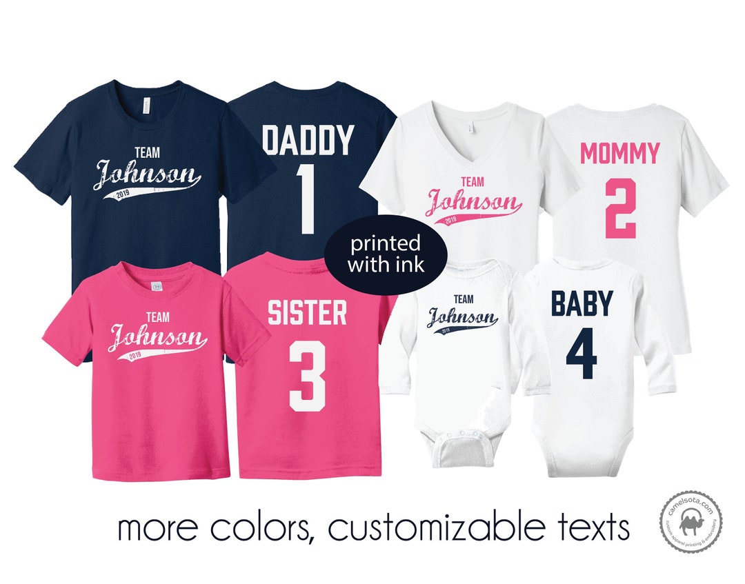Family Jersey Style Shirts Family Team Shirts. Family Reunion - Etsy