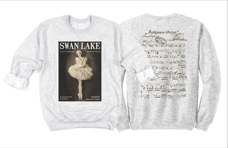 Swan Lake Shirt and Sweatshirt Swan Lake Ballet Gift Swan Lake Sweatshirt Dancer Gift Romantic Ballet Lover Gift Classical Music Tchaikovsky image 11
