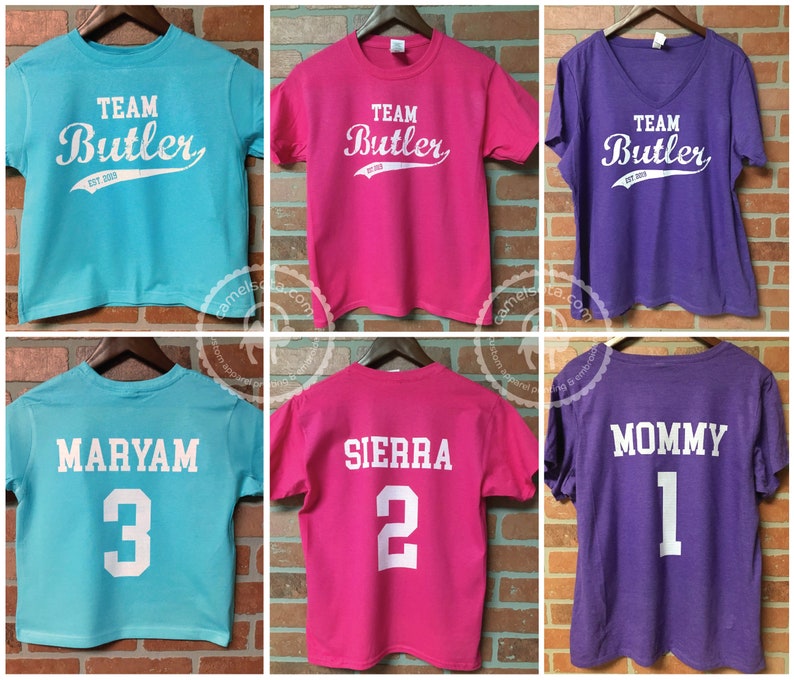 Family Jersey Style Shirts Family Team Shirts. Family Reunion - Etsy
