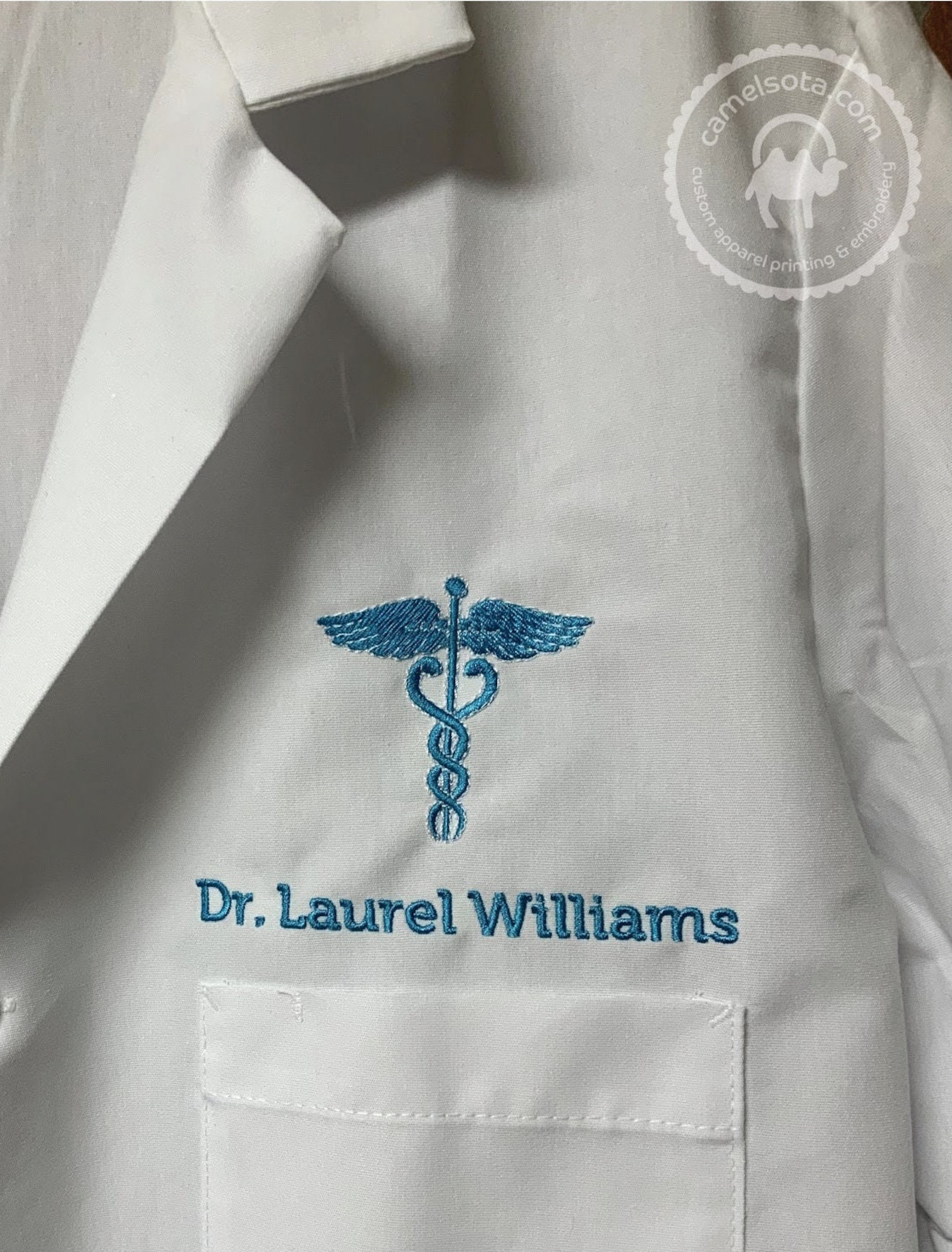 Women's Lab Coat Embroidered Medical Hospital Doctor Nurse Etsy