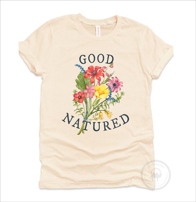 Gutmütiges Shirt, Outdoorsy Shirt, Geschenk für Naturliebhaber, Wildblumen T-Shirt, Gutmütiges T-Shirt, Wanderer Wanderer Geschenk, Vintage Blumen von Redoute CREWNECK