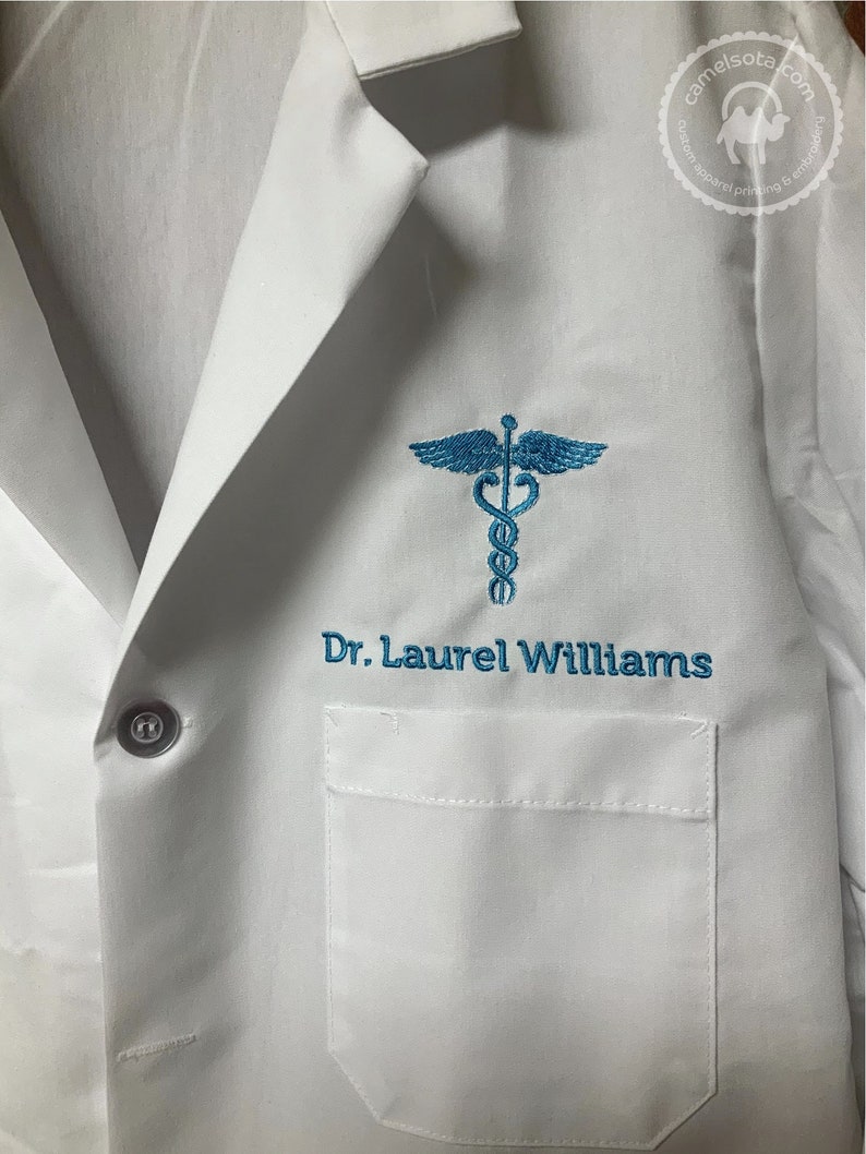 Custom Lab Coat Embroidered Medical Lab Coat Personalized Etsy
