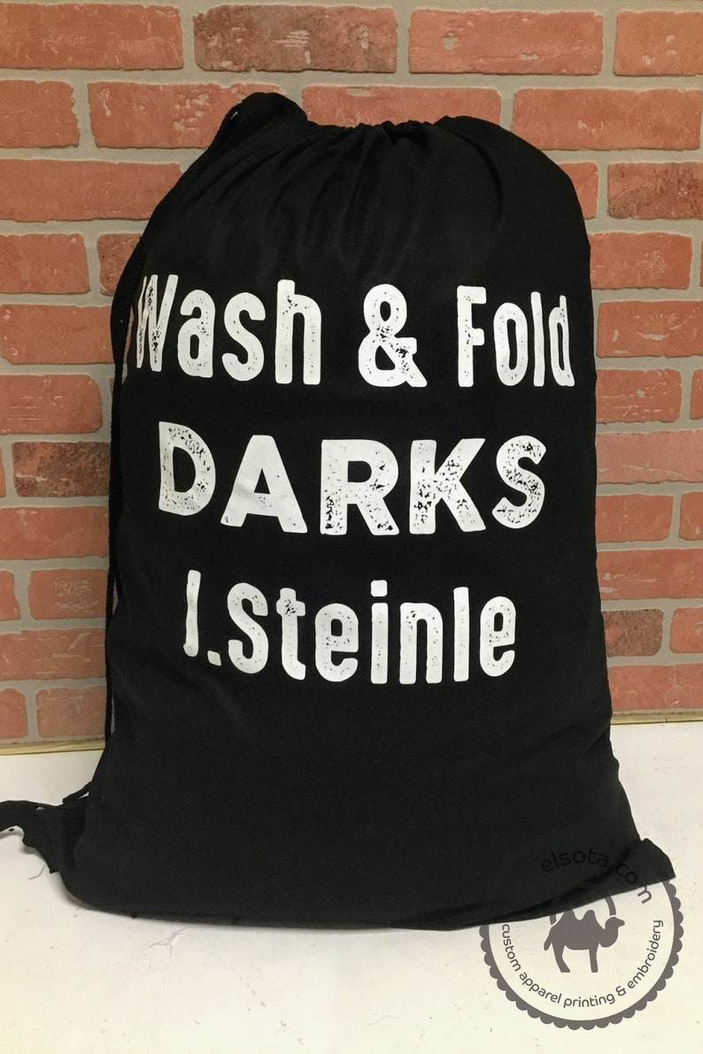 Custom Printed Laundry Bag Personalized Laundry Bag Custom Etsy