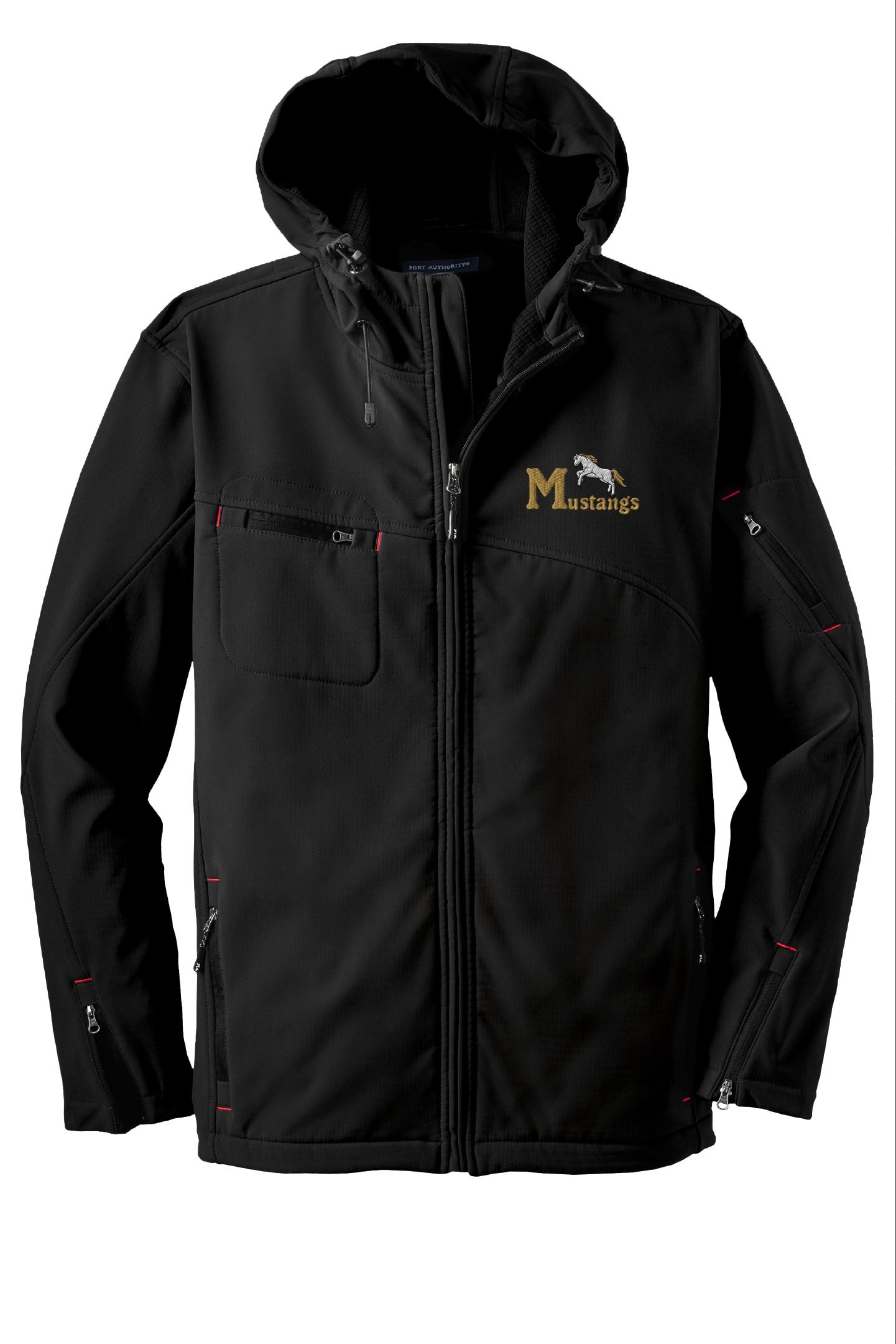 Custom Embroidered Port Authority Textured Hooded Soft Shell
