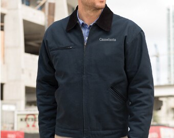 Custom Embroidered Cornerstone Duck Cloth Work Jacket Full