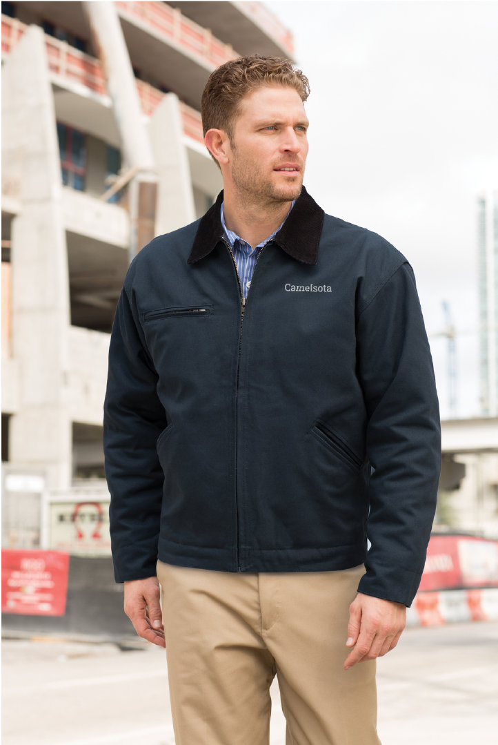 Custom Embroidered Cornerstone Duck Cloth Work Jacket Full