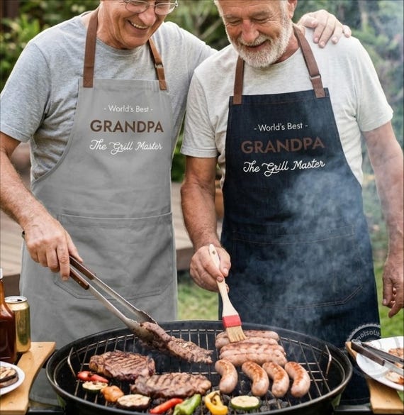 Custom Printed Apron, Dad Gift Personalized Gifts for Chef Gift from Personalized Cook Apron Mom Dad Gift Birthday Gifts for Dad Grill Apron