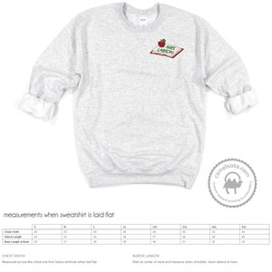 Embroidered Teacher Gift, Personalized Teacher Sweatshirt, Teacher Appreciation Gift, Personalized Teacher Gift, Gift for Teacher Men Women Grey