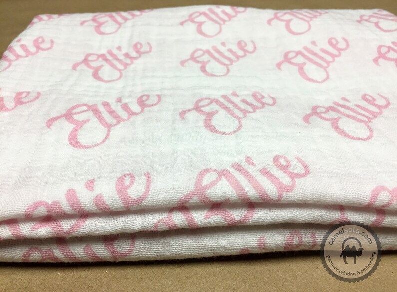 Custom Swaddle Personalized Blanket Custom Muslin Blanket Etsy