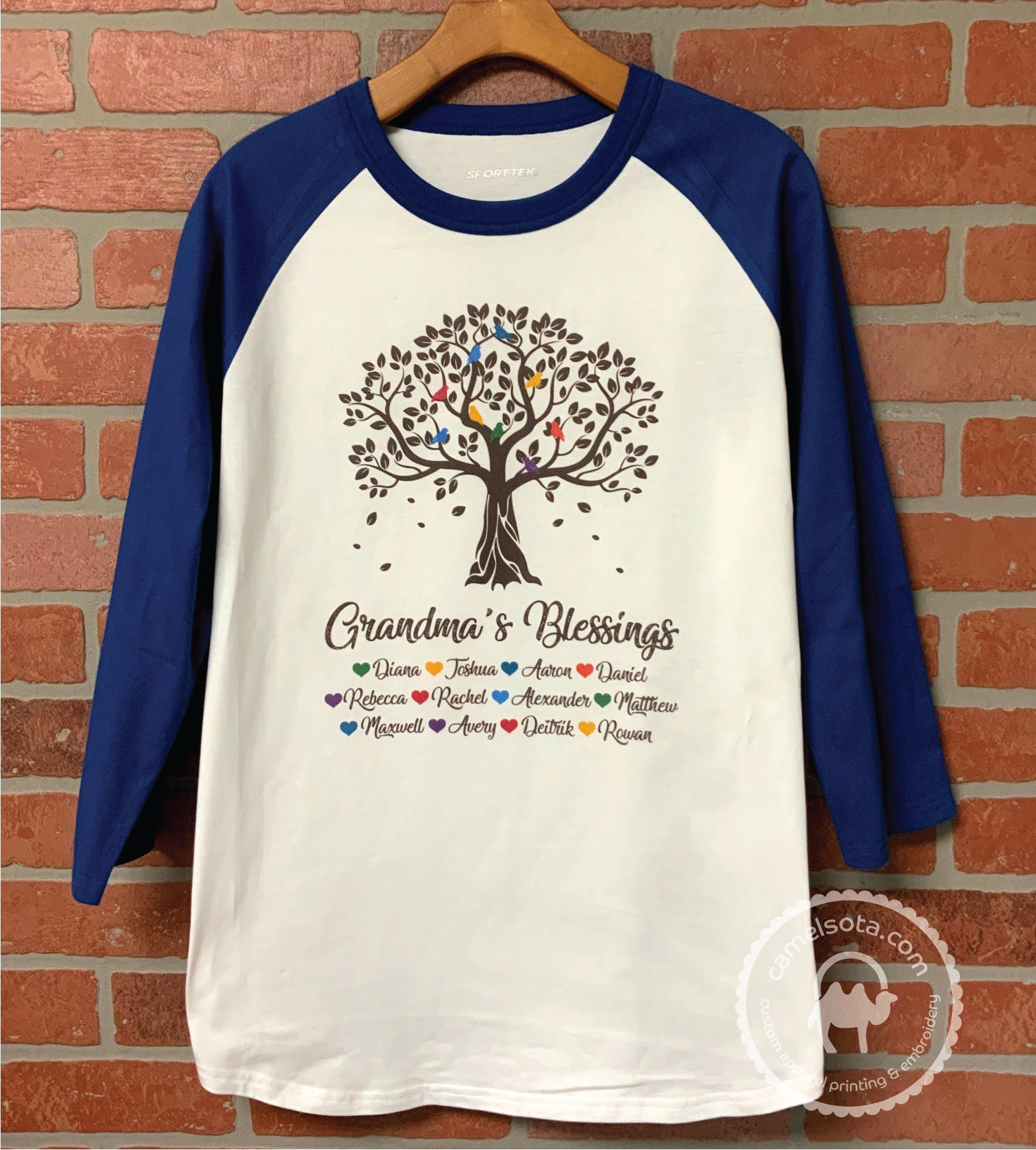 Grandma Shirt with Grandkids Names Mother's Day Gift  Etsy