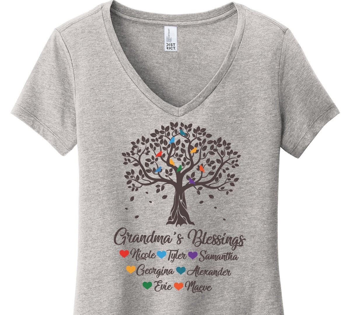 Grandma Shirt with Grandkids Names Grandma and Grandkids Shirt  Etsy
