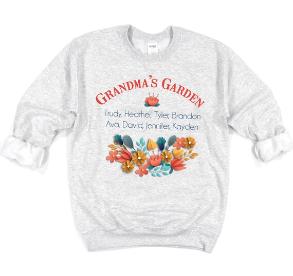 Grandma Shirt With Grandkids Names Grandma and Grandkids Shirt | Etsy