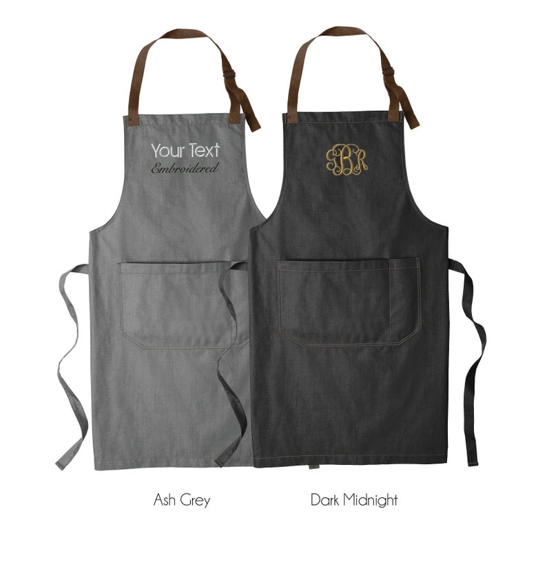 Custom Embroidered Apron Custom Monogrammed Apron Port Etsy
