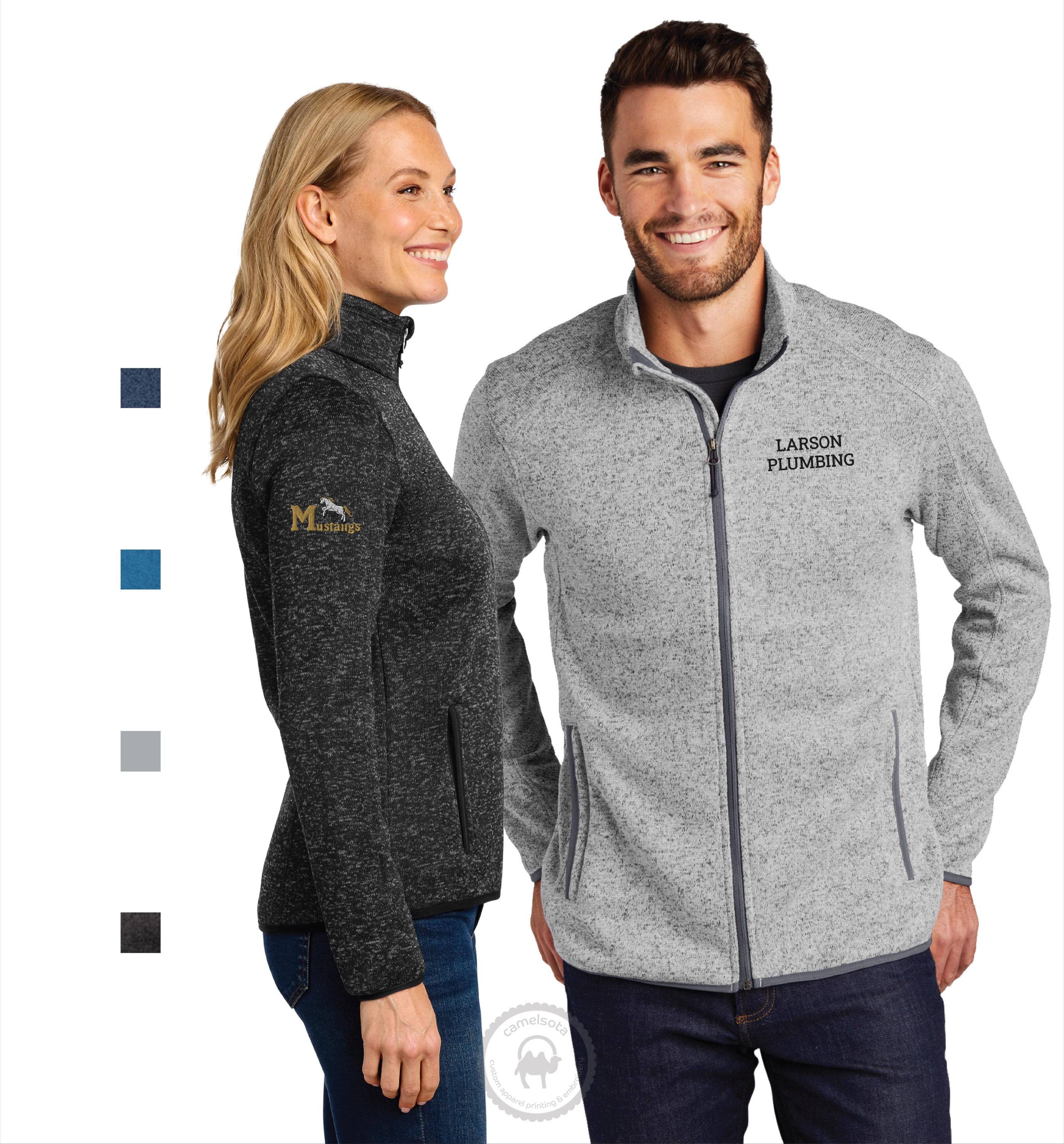 Team Work Jacket Custom Embroidered Sweater Fleece Full-zip Jacket Monogrammed Team ...