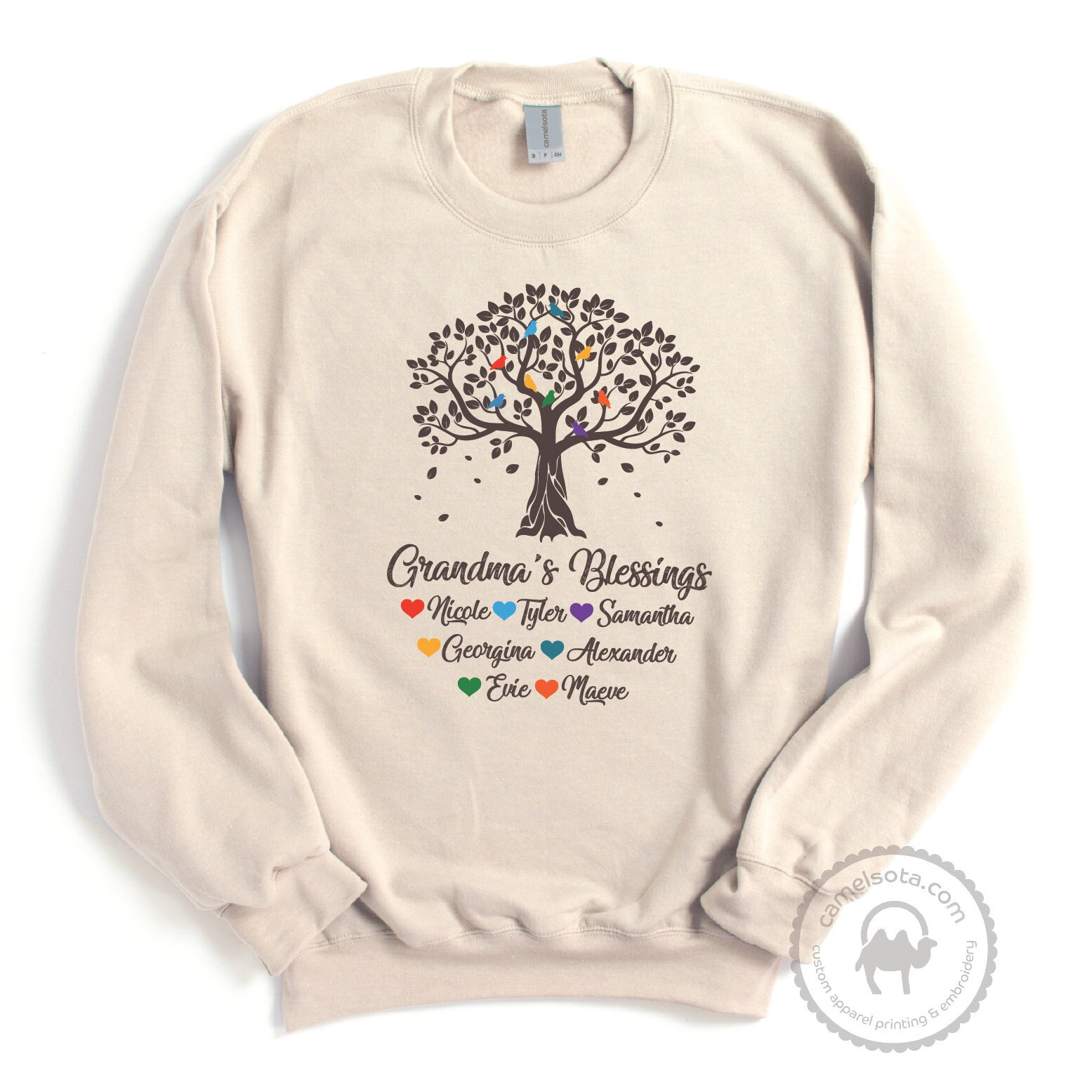 Grandma Hoodie With Grandkids Names Tree Custom Grandma - Etsy Canada